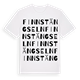 White t-shirt med Finnstängseln ordlek t-shirt