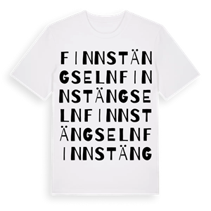Finnstängseln ordlek t-shirt – ekologisk bomull t-shirt från Pinshirt