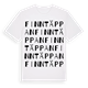 White t-shirt med Finntäppan ordlek t-shirt