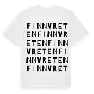 Finnvreten ordlek t-shirt – ekologisk bomull t-shirt från Pinshirt