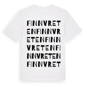 Finnvreten ordlek t-shirt – ekologisk bomull t-shirt från Pinshirt