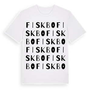 Fiskbo ordlek t-shirt – ekologisk bomull t-shirt från Pinshirt