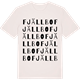 Vintage White t-shirt med Fjällbo ordlek t-shirt
