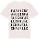 Vintage White t-shirt med Fjällen ordlek t-shirt