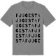 Mid Heather Gray t-shirt med Fjugesta ordlek t-shirt