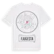 White t-shirt med Fjugesta t-shirt