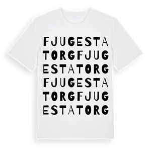 Fjugesta torg ordlek t-shirt – ekologisk bomull t-shirt från Pinshirt