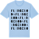 Blue Soul t-shirt med Flingeboda ordlek t-shirt