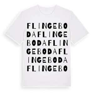 Flingeboda ordlek t-shirt – ekologisk bomull t-shirt från Pinshirt