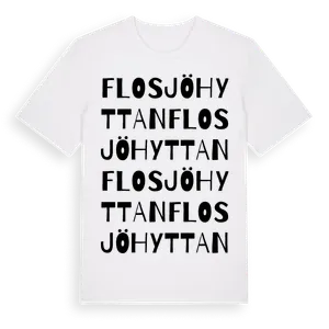Flosjöhyttan ordlek t-shirt – ekologisk bomull t-shirt från Pinshirt