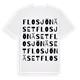 Flosjönäset ordlek t-shirt