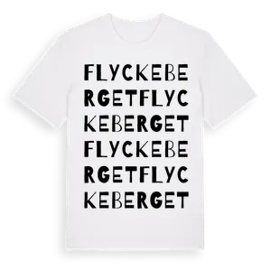 Flyckeberget ordlek t-shirt – ekologisk bomull t-shirt från Pinshirt