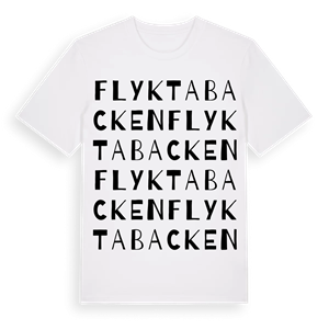 Flyktabacken ordlek t-shirt – ekologisk bomull t-shirt från Pinshirt