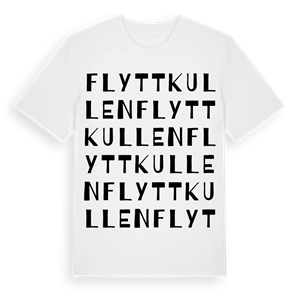 Flyttkullen ordlek t-shirt – ekologisk bomull t-shirt från Pinshirt