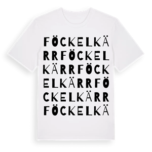 Föckelkärr ordlek t-shirt – ekologisk bomull t-shirt från Pinshirt
