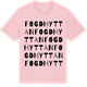 Pink Cotton t-shirt med Fogdhyttan ordlek t-shirt