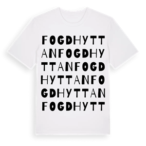 Fogdhyttan ordlek t-shirt – ekologisk bomull t-shirt från Pinshirt
