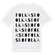 Folkasbo ordlek t-shirt