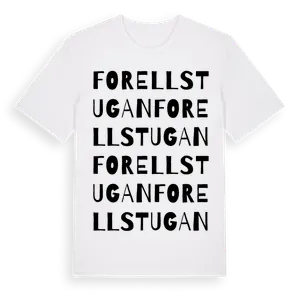Forellstugan ordlek t-shirt – ekologisk bomull t-shirt från Pinshirt
