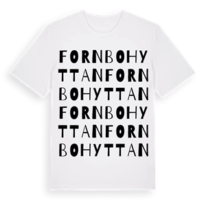 Fornbohyttan ordlek t-shirt – ekologisk bomull t-shirt från Pinshirt
