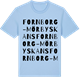 Blue Soul t-shirt med Fornborg - Mörby skans ordlek t-shirt