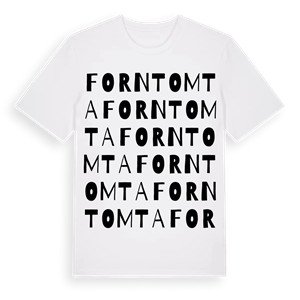 Forntomta ordlek t-shirt – ekologisk bomull t-shirt från Pinshirt