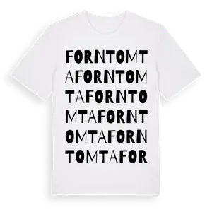 Forntomta ordlek t-shirt – ekologisk bomull t-shirt från Pinshirt