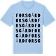 Blue Soul t-shirt med Fors gård ordlek t-shirt