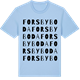 Blue Soul t-shirt med Forsbyboda ordlek t-shirt