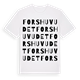 Forshuvudet ordlek t-shirt