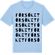 Blue Soul t-shirt med Försöket ordlek t-shirt