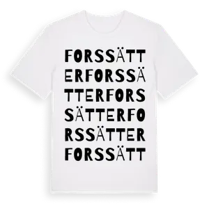 Forssätter ordlek t-shirt – ekologisk bomull t-shirt från Pinshirt