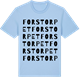 Blue Soul t-shirt med Forstorpet ordlek t-shirt