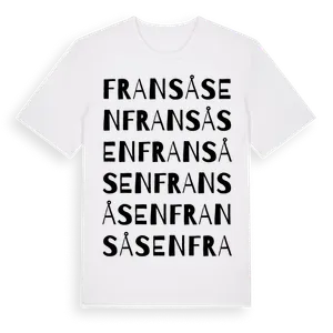 Fransåsen ordlek t-shirt – ekologisk bomull t-shirt från Pinshirt
