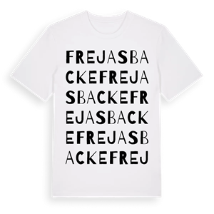 Frejas backe ordlek t-shirt – ekologisk bomull t-shirt från Pinshirt