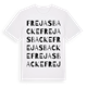 Frejas backe ordlek t-shirt