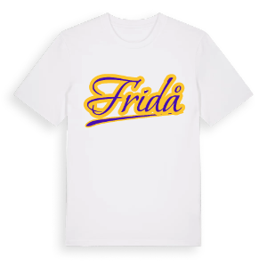 Fridå baseball t-shirt – ekologisk bomull t-shirt från Pinshirt