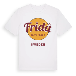 Fridå cirkel t-shirt – ekologisk bomull t-shirt från Pinshirt