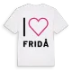 Jag älskar Fridå t-shirt stort tryck