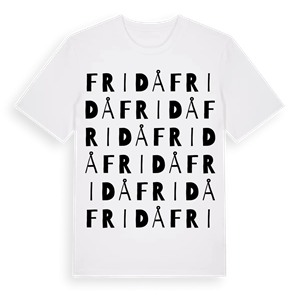 Fridå ordlek t-shirt – ekologisk bomull t-shirt från Pinshirt