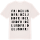 Vintage White t-shirt med Fridelund ordlek t-shirt