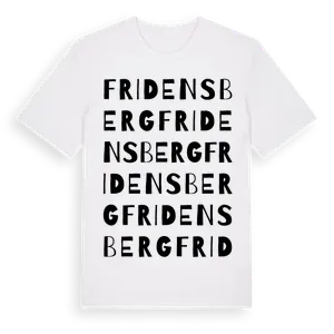 Fridensberg ordlek t-shirt – ekologisk bomull t-shirt från Pinshirt