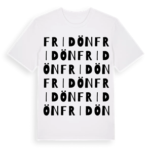 Fridön ordlek t-shirt – ekologisk bomull t-shirt från Pinshirt
