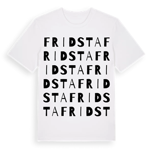 Fridsta ordlek t-shirt – ekologisk bomull t-shirt från Pinshirt