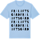 Blue Soul t-shirt med Friluftsgård ordlek t-shirt