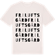 Vintage White t-shirt med Friluftsgård ordlek t-shirt