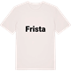 Vintage White t-shirt med Frista fetstil t-shirt
