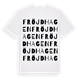 Fröjdhagen ordlek t-shirt