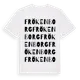White t-shirt med Frökenborg ordlek t-shirt