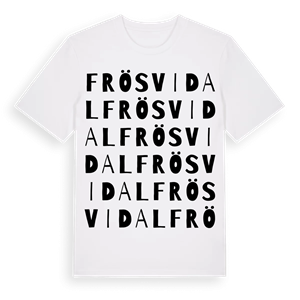 Frösvidal ordlek t-shirt – ekologisk bomull t-shirt från Pinshirt